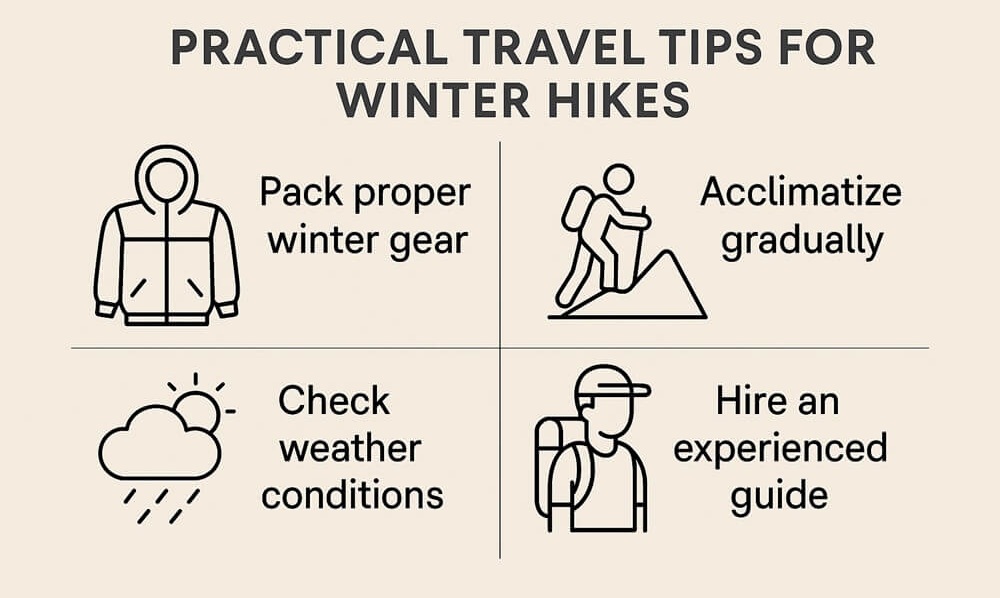 infographic- tips for winter hikes